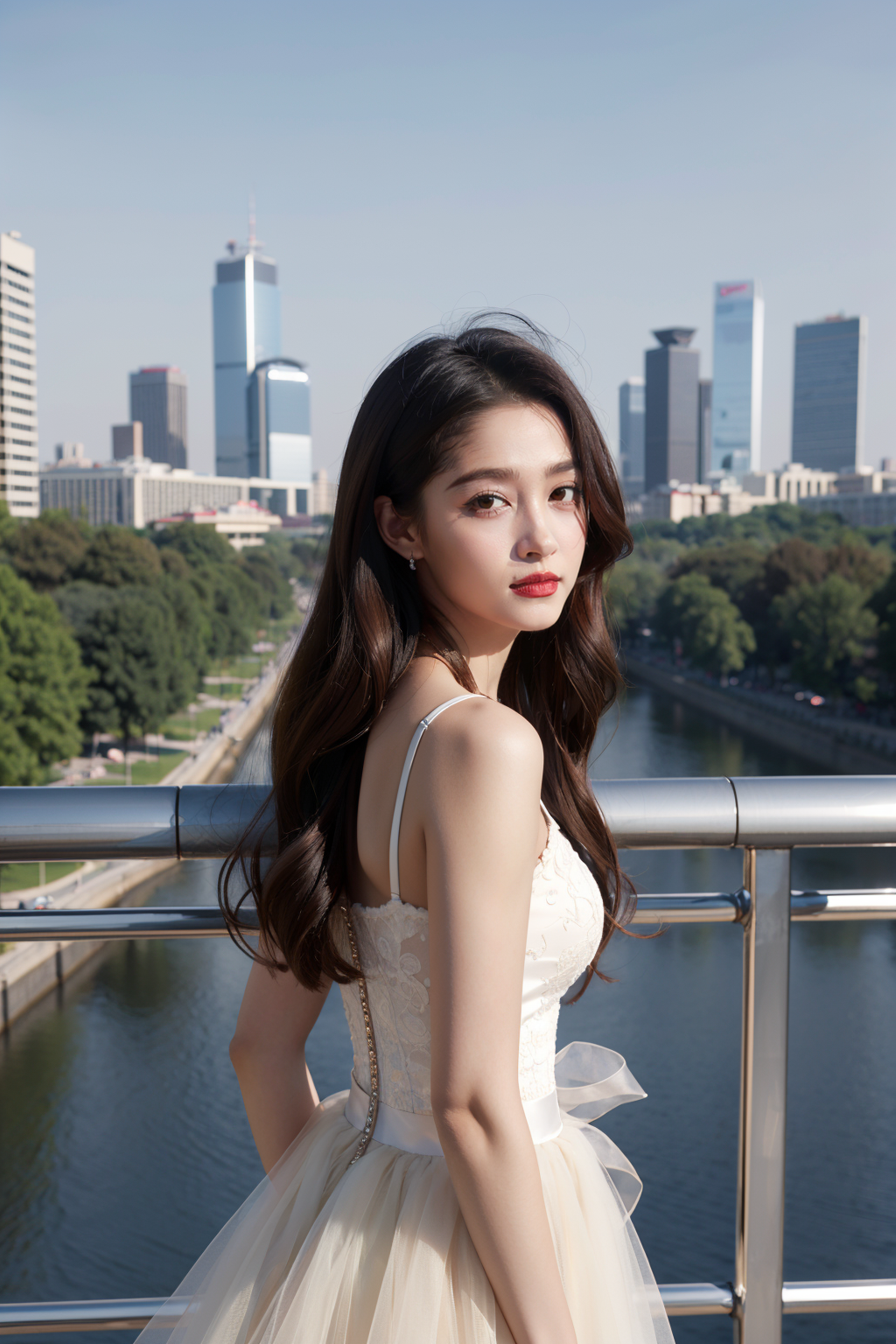 01867-3335668279-1girl,upper body,looking at viewer, standing,__princess tutu, _brown hair, long hair,__cityscape, beijing,__masterpiece,best qua.png